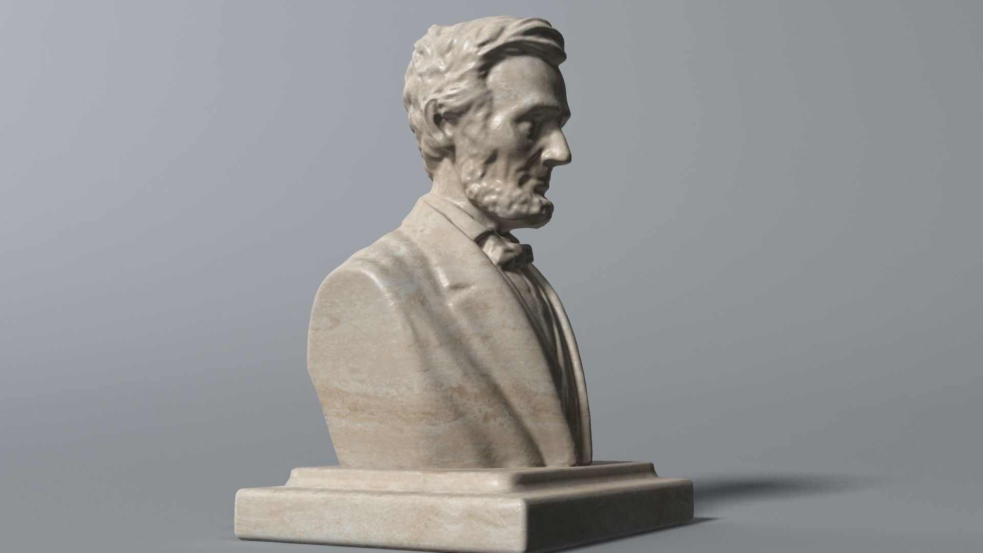 Abraham Lincoln Bust 3D model_2
