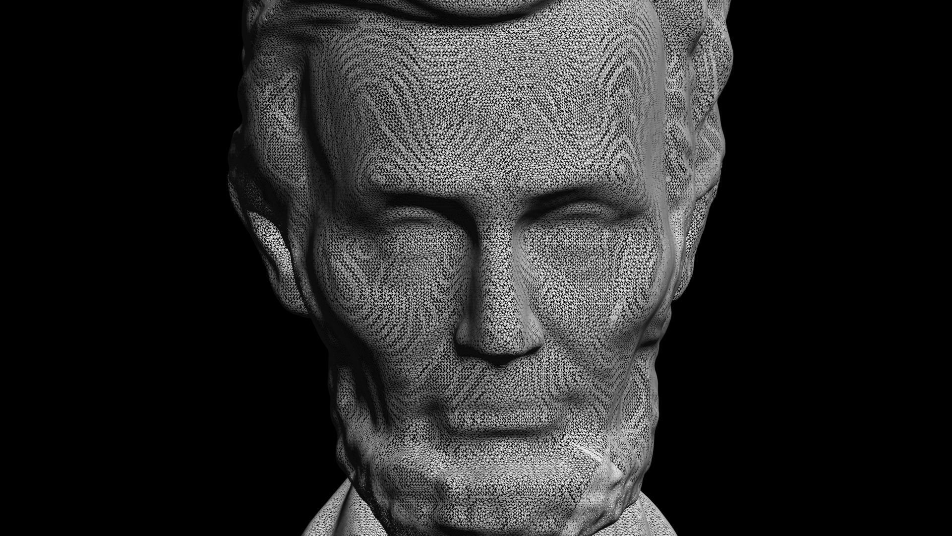 Abraham Lincoln Bust 3D model_7