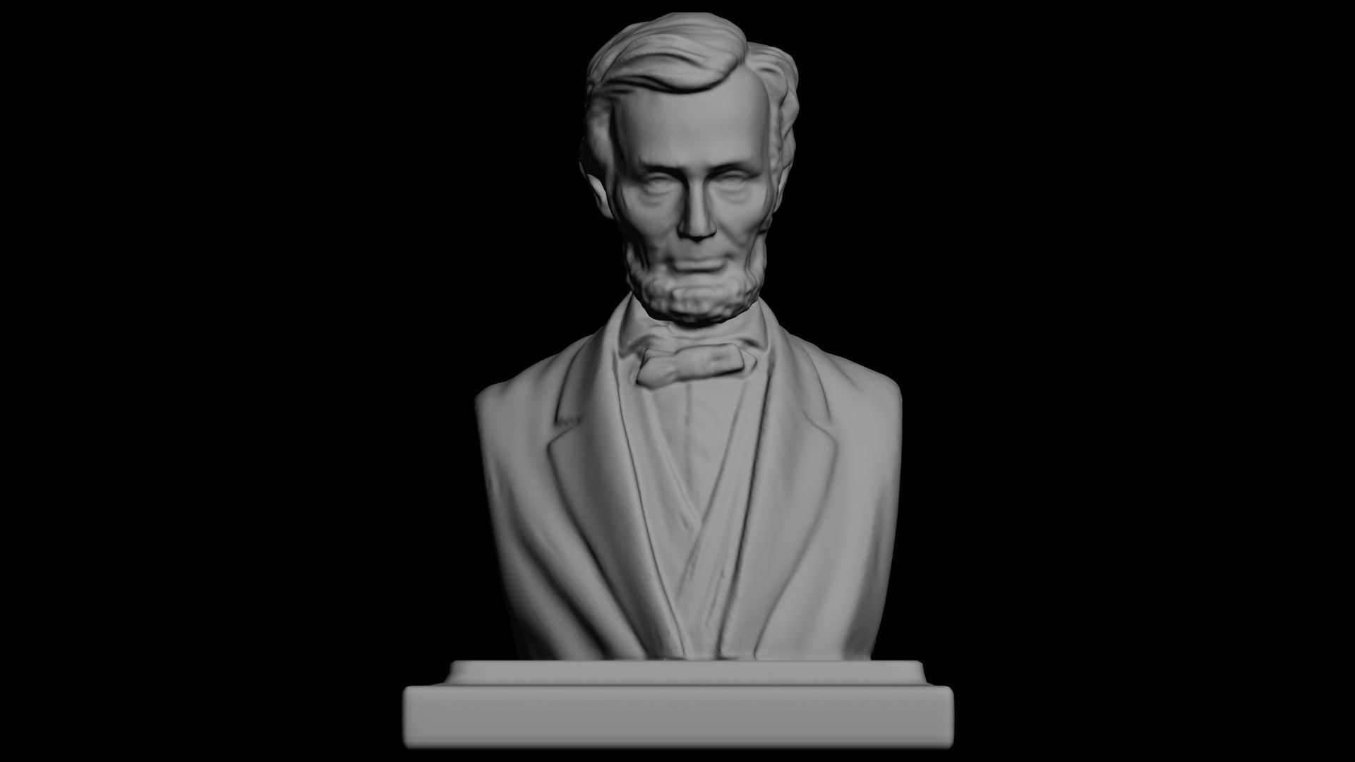 Abraham Lincoln Bust 3D model_5