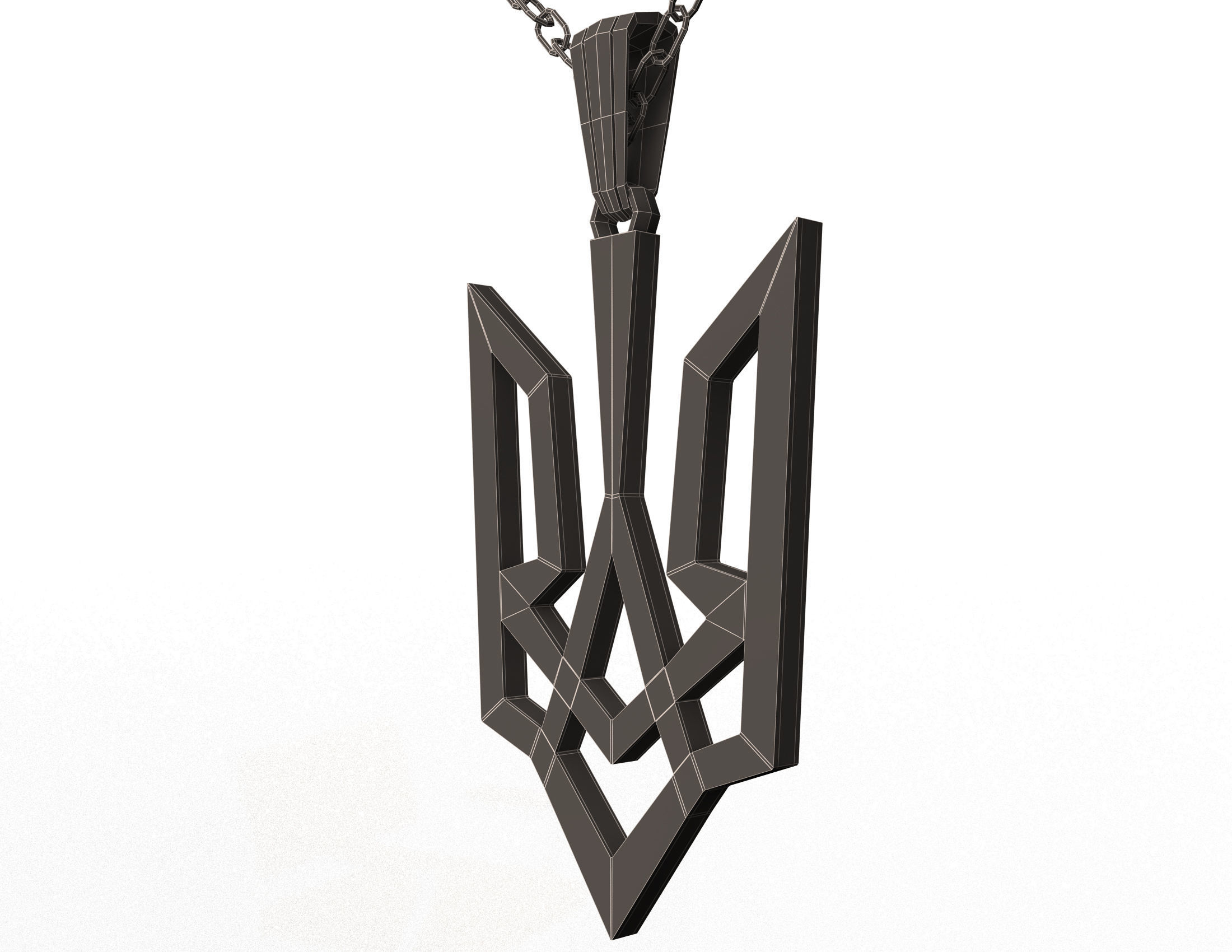 Necklace 02 Low-poly 3D model_12