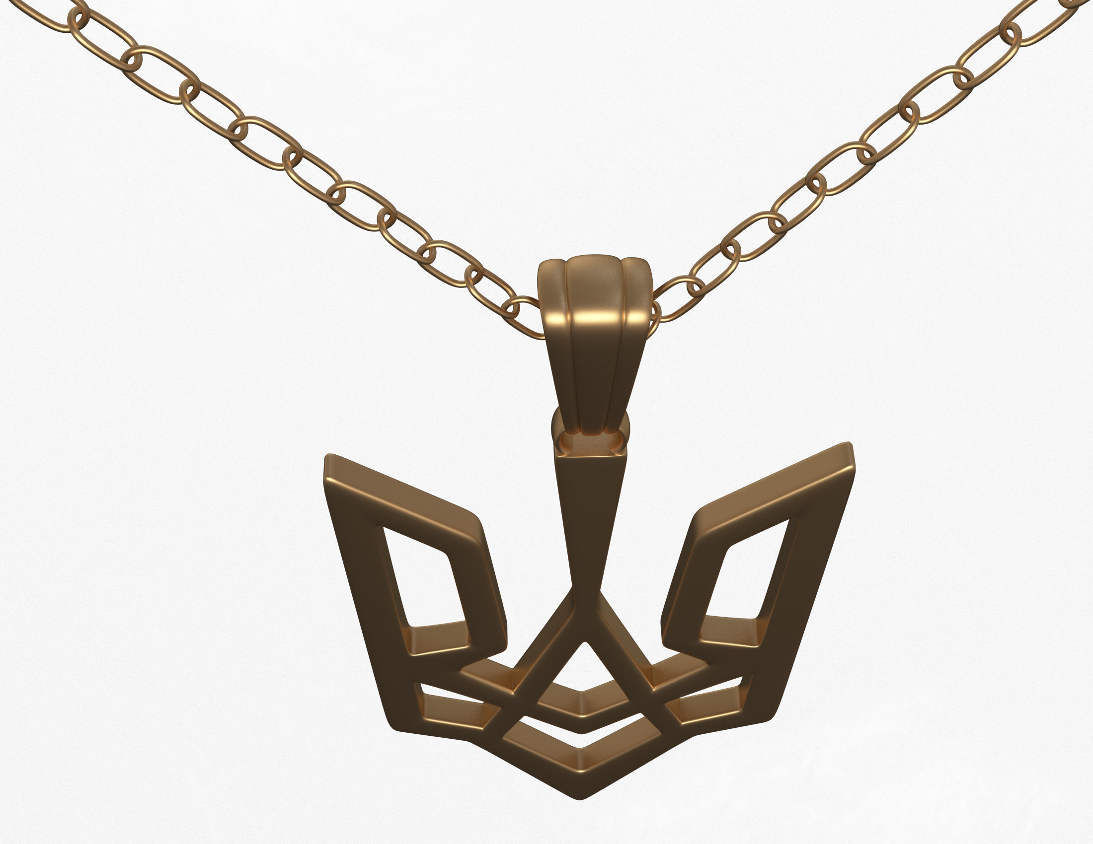 Necklace 02 Low-poly 3D model_1