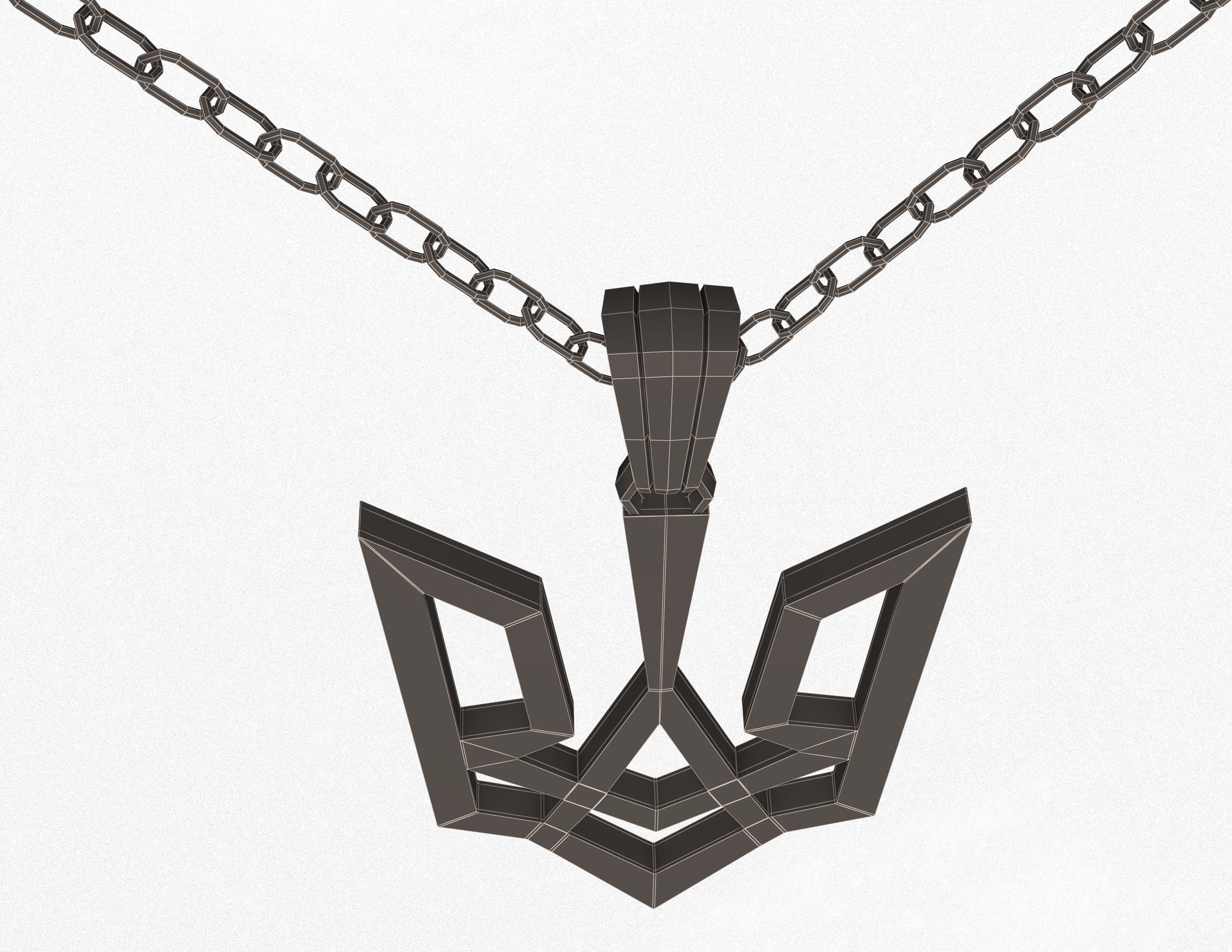 Necklace 02 Low-poly 3D model_14