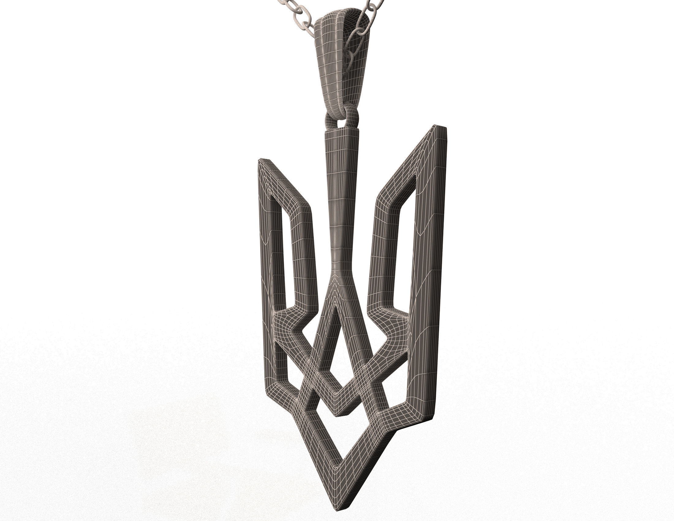 Necklace 02 Low-poly 3D model_7