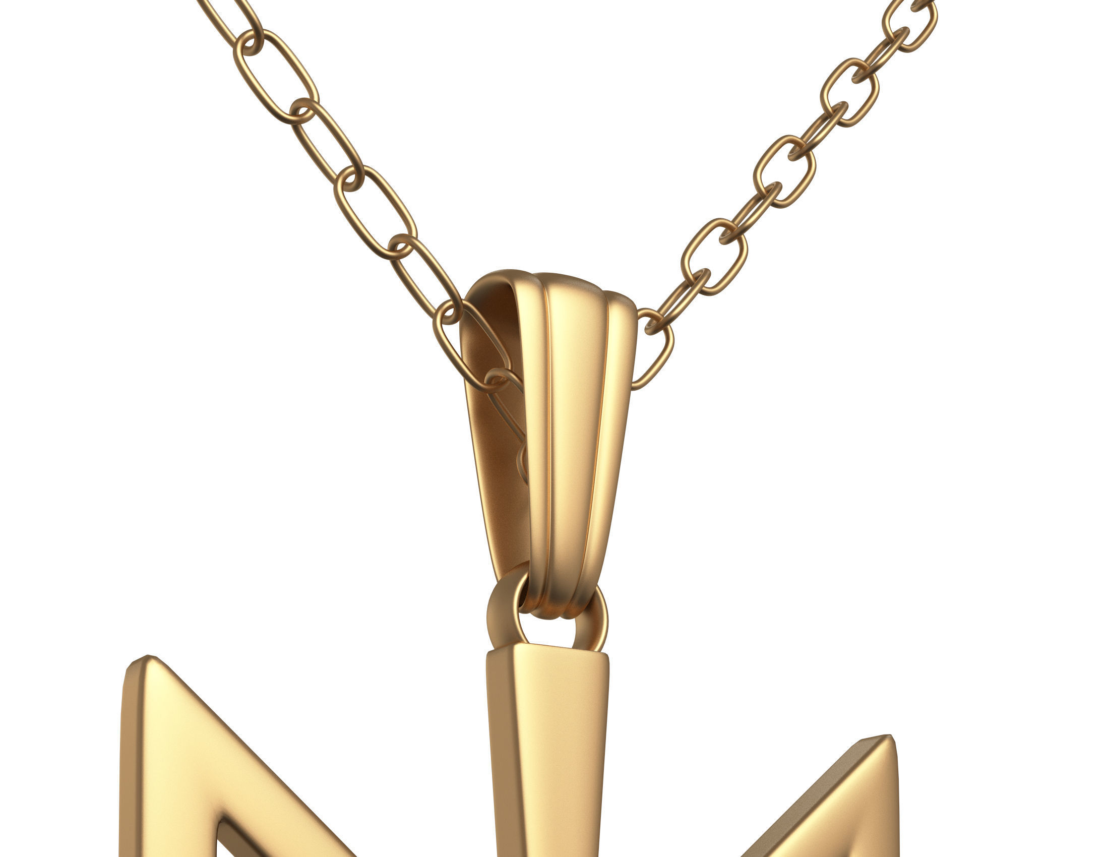 Necklace 02 Low-poly 3D model_4