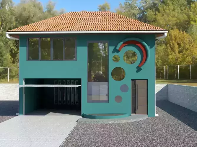 Loft Style House 3D print model