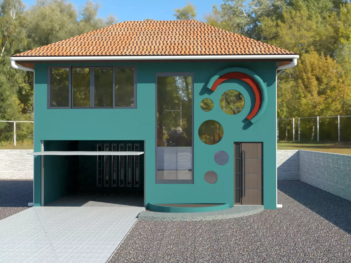 Loft Style House 3D print model_0