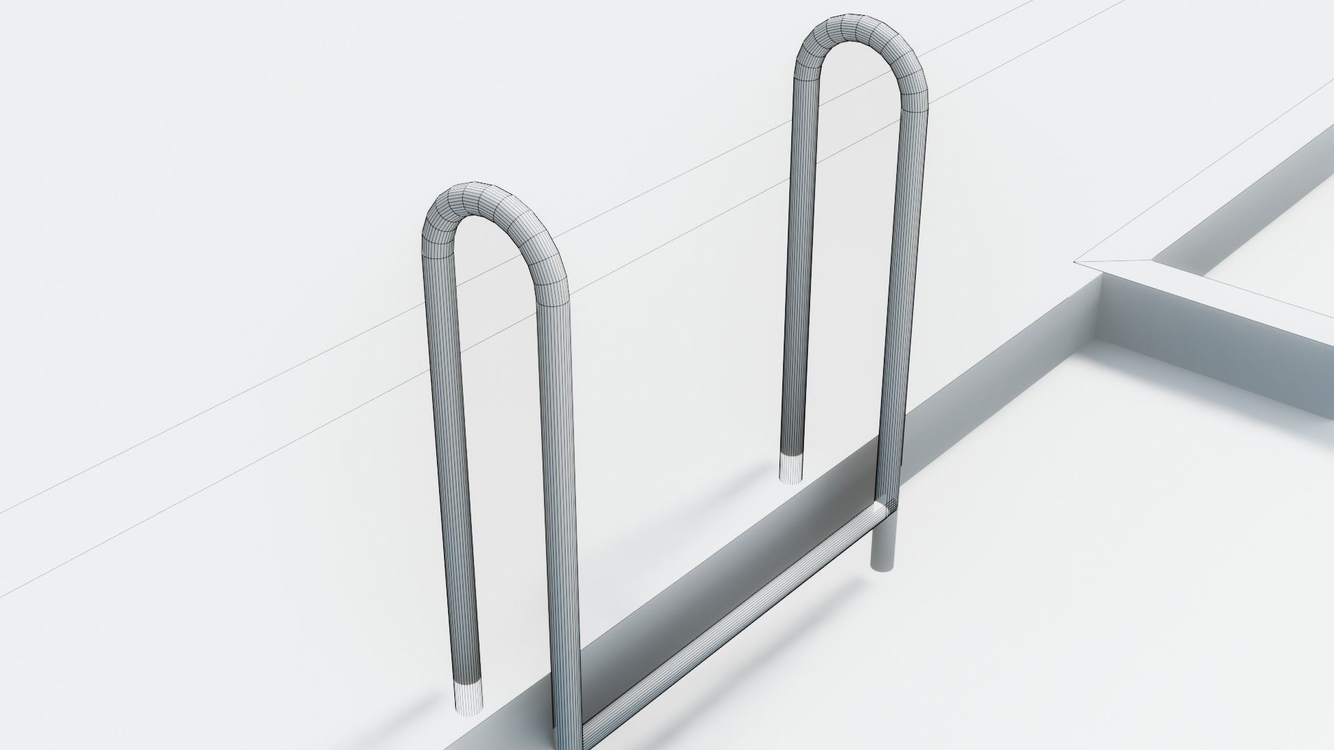 Swimming Pool - Low Poly - GameReady Low-poly 3D model_19