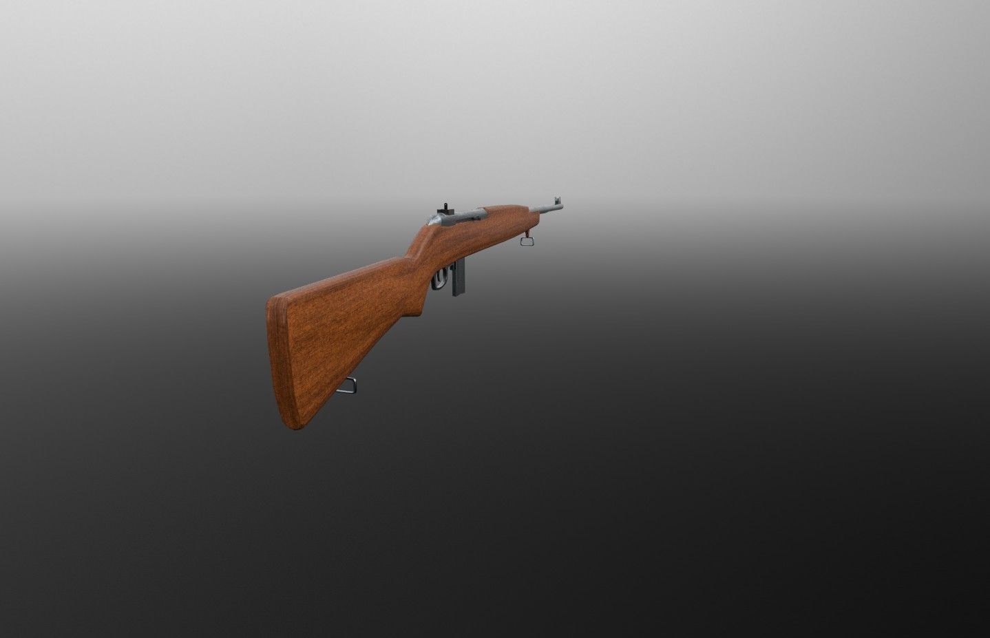 M1 Carbine style Rifle 3D model_8