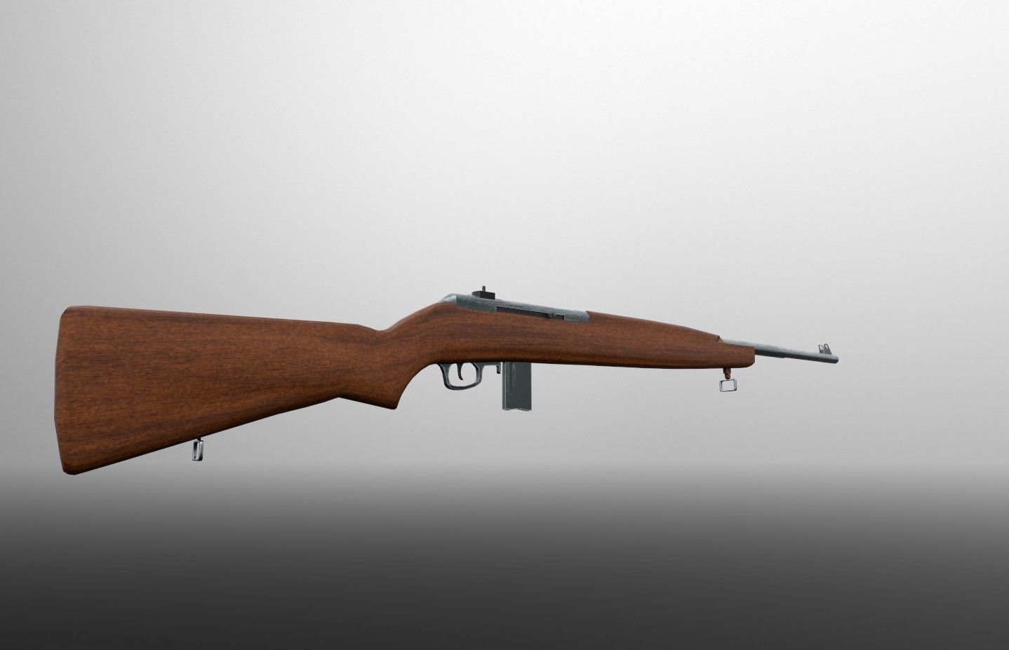 M1 Carbine style Rifle 3D model_2