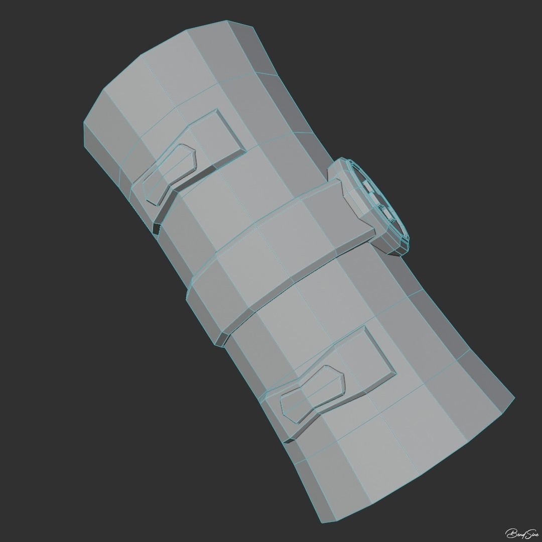 Low Poly Medkit first aid kit with cross Low-poly 3D model_11