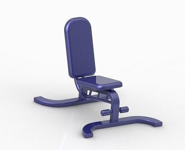 Stylish Gym Fitness Bench 3D print model