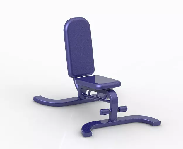 Stylish Gym Fitness Bench 3D print model_0