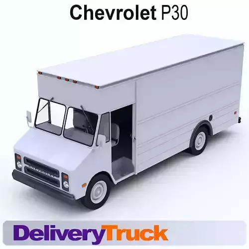 Chevrolet P30 Step Van 1991  Low-poly 3D model