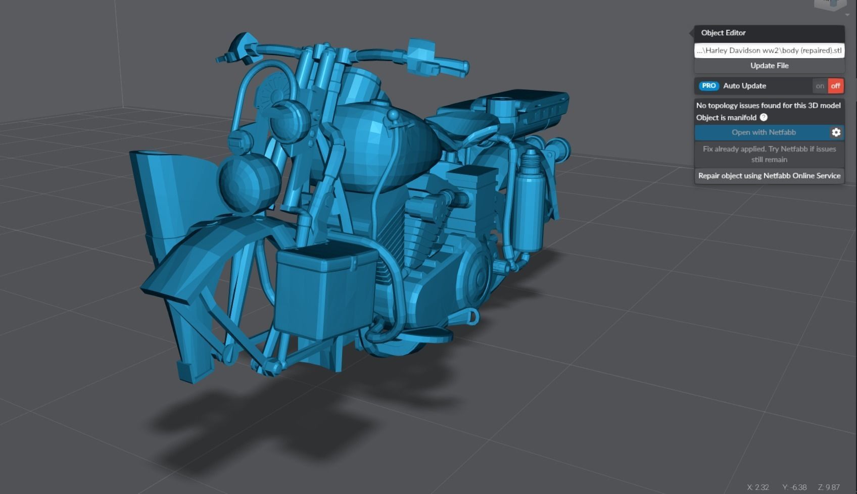 Harley Davidson WW2 Bike 3D print model_5