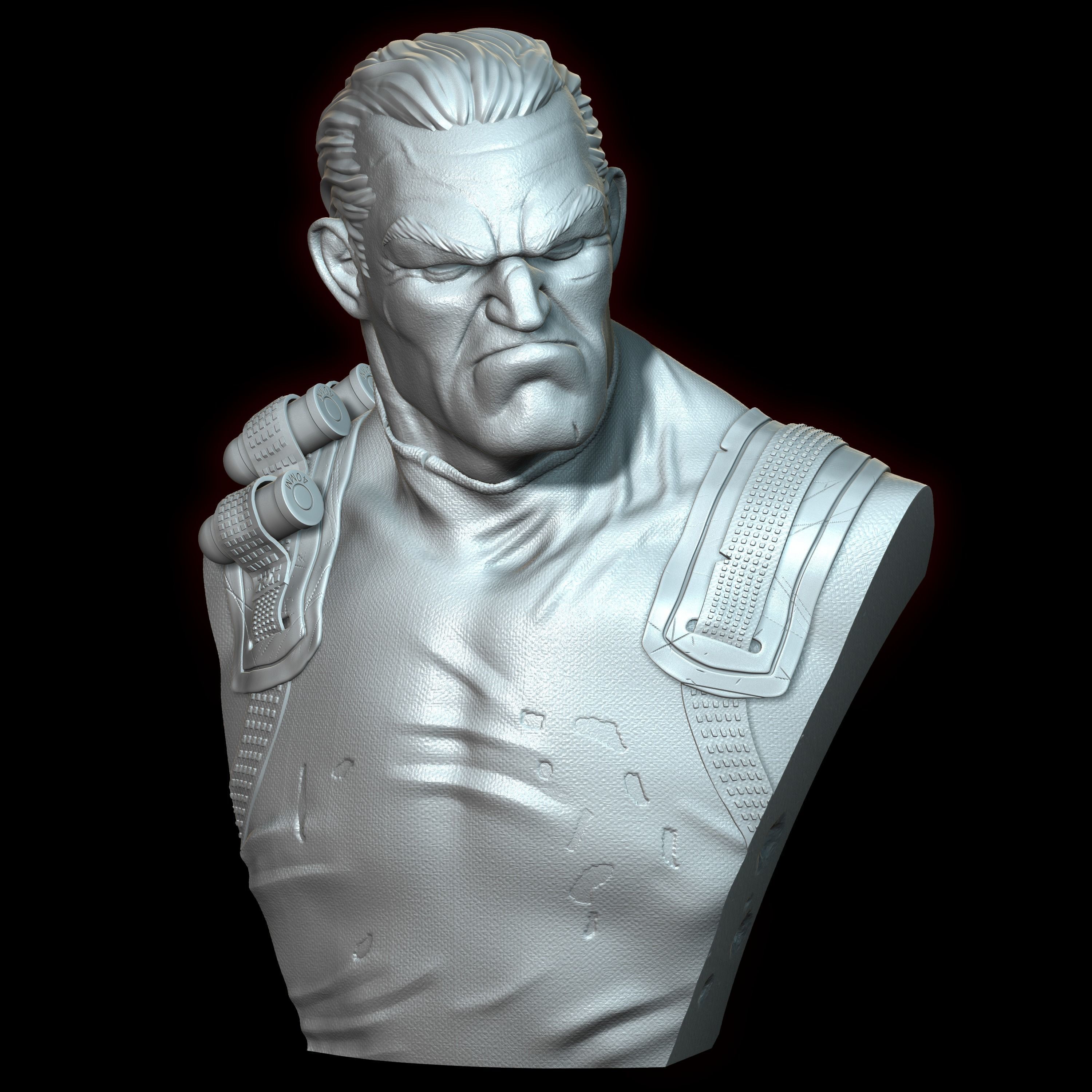 Punisher bust 3D print model_2