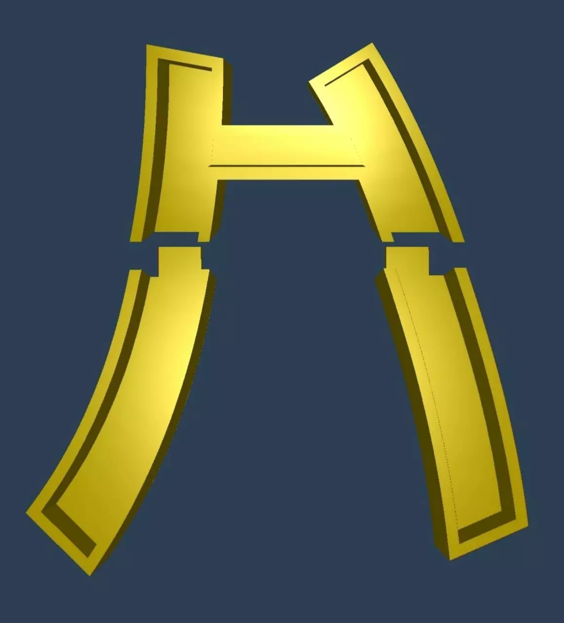 Japanese Katakana Cast Your Own Letters Easy To Cast Puzzle Fit 3D model_0