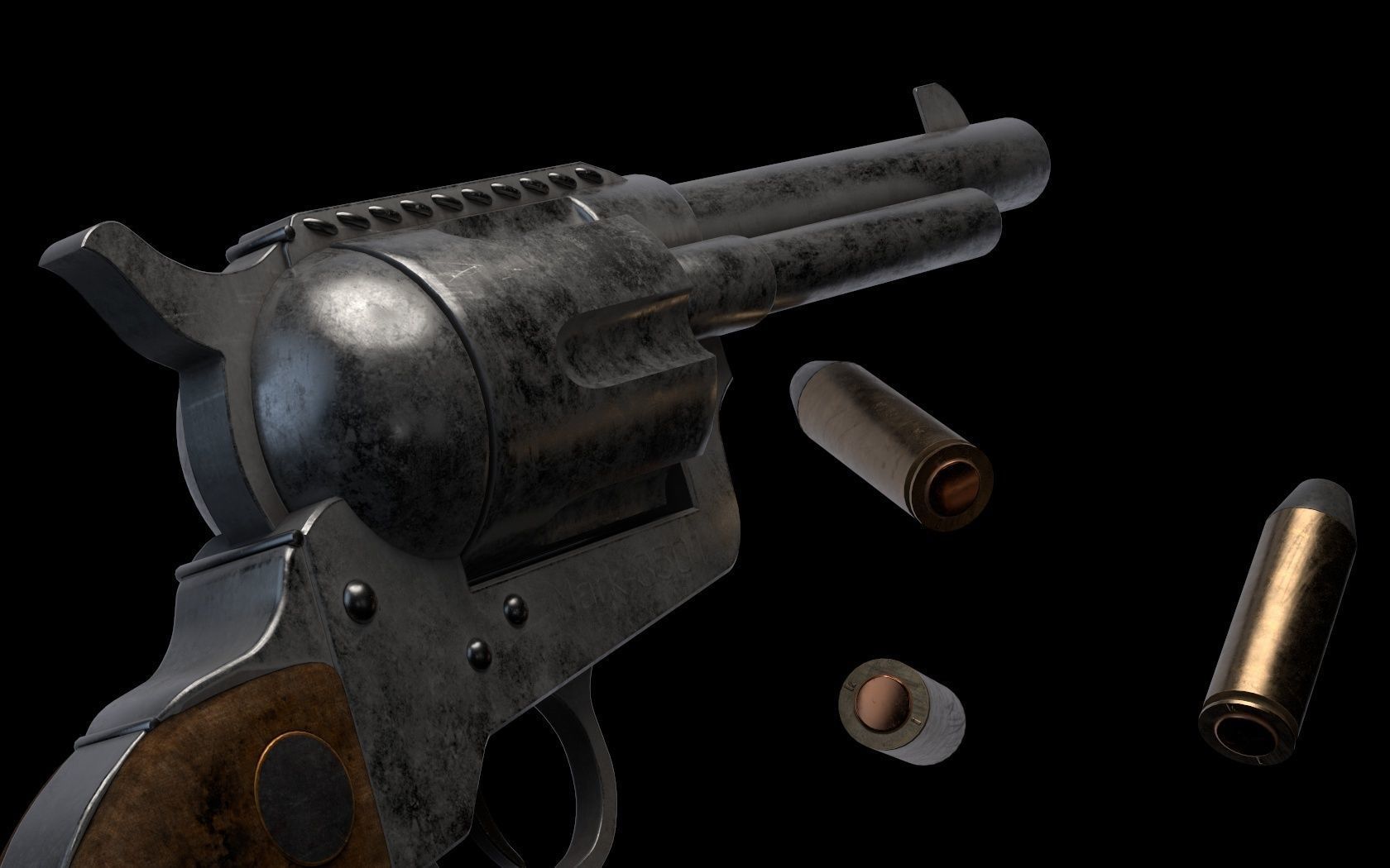 Revolver Colt 45 3D model_7