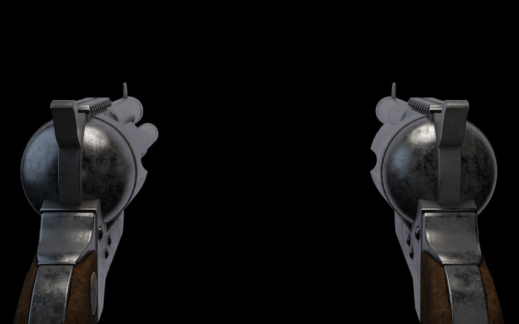 Revolver Colt 45 3D model_4