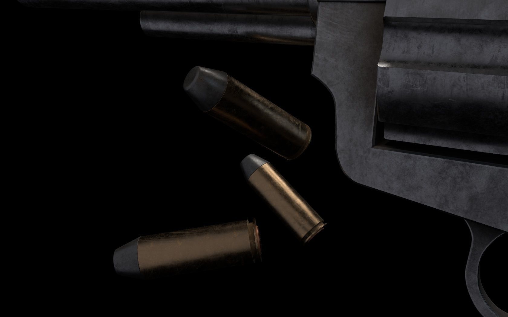 Revolver Colt 45 3D model_8