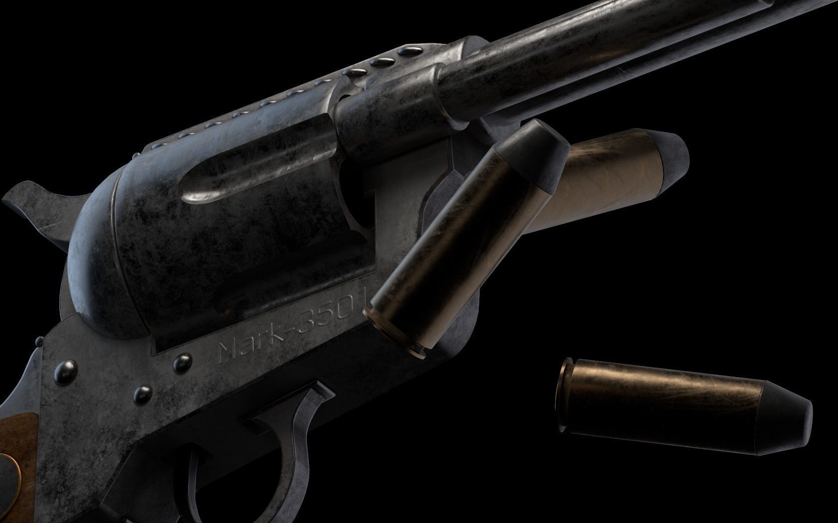 Revolver Colt 45 3D model_6