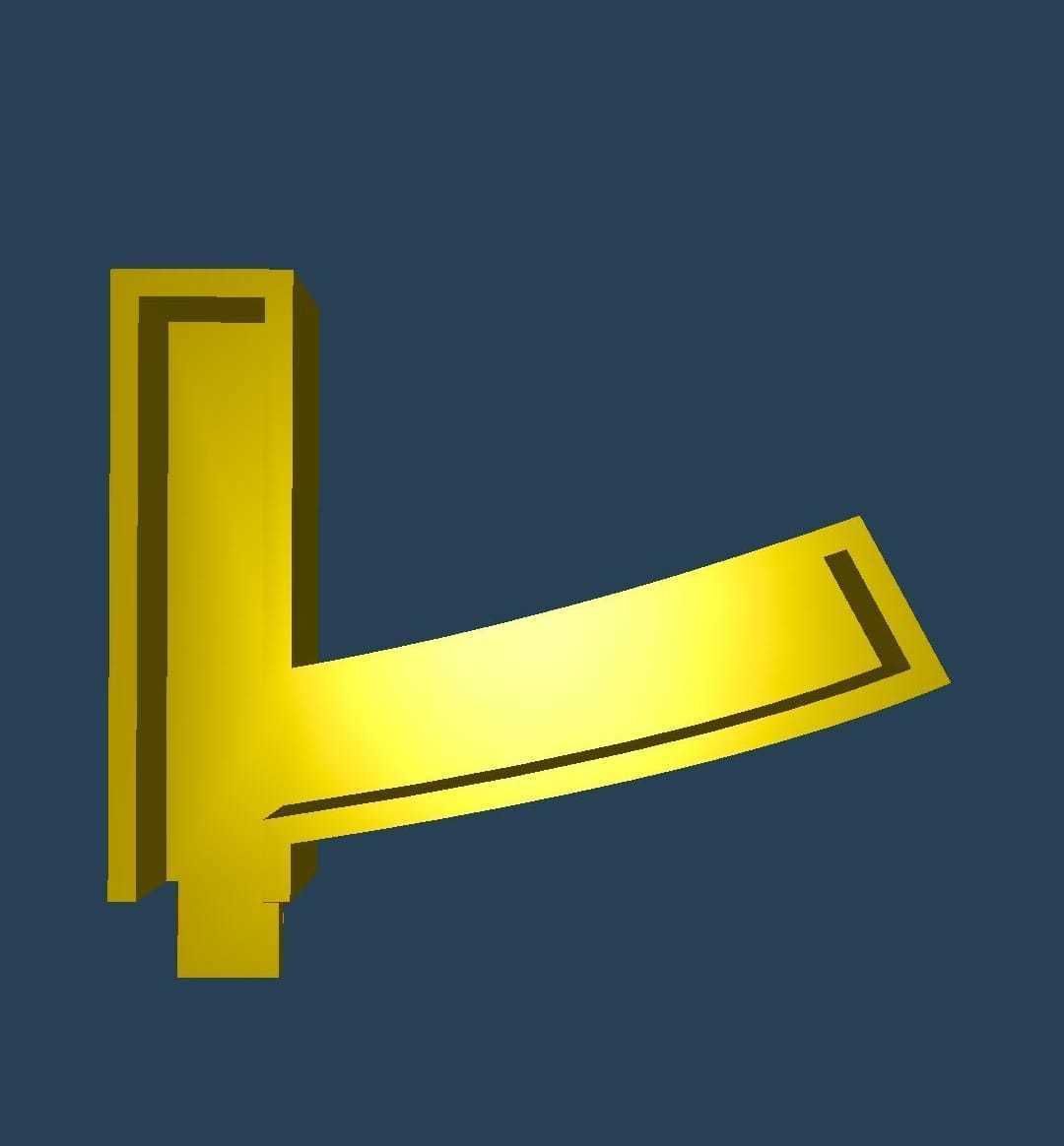 Japanese Katakana Cast Your Own Letters Easy To Cast Puzzle Fit 3D model_2