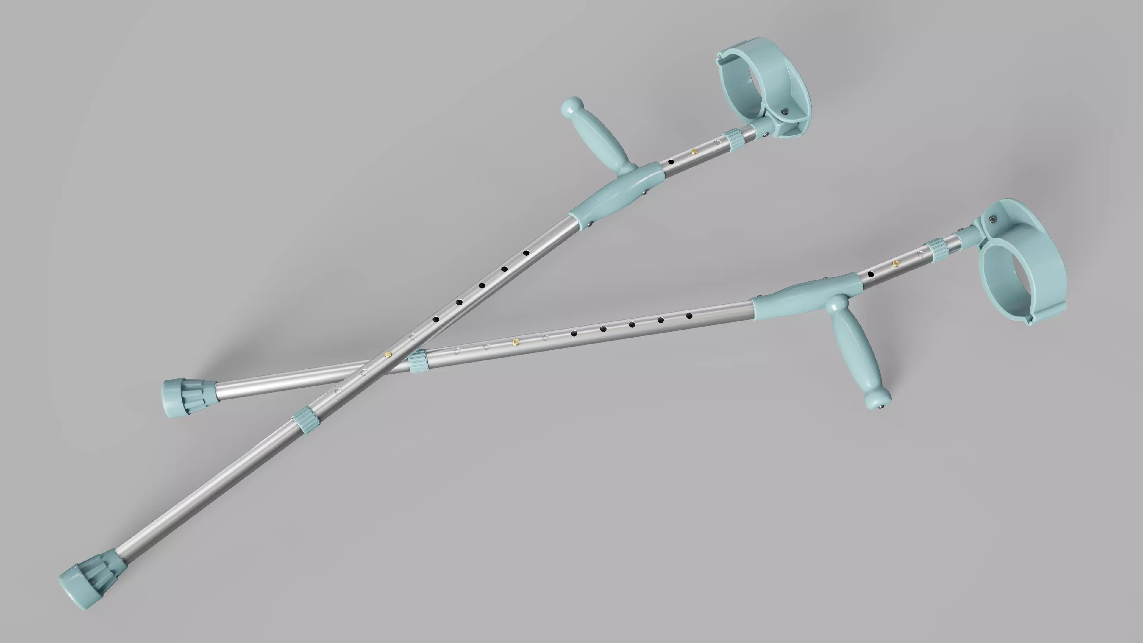 Forearm Crutches 3D model_0