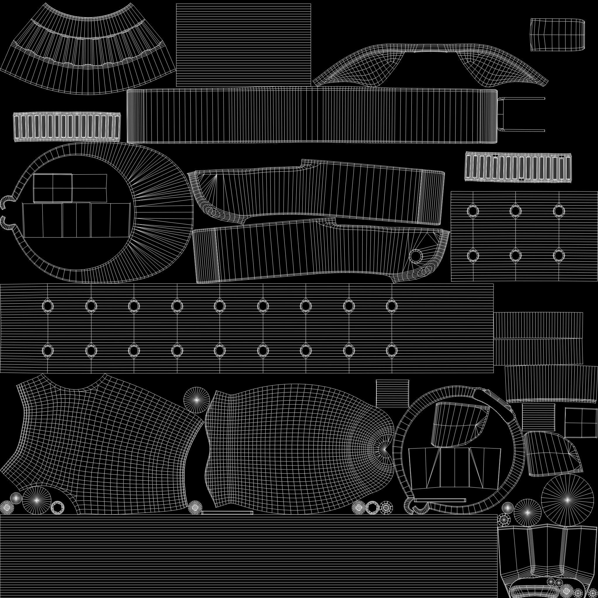 Forearm Crutches 3D model_8