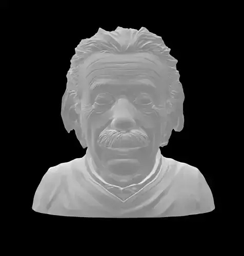 Einstein Bust - 3d print model