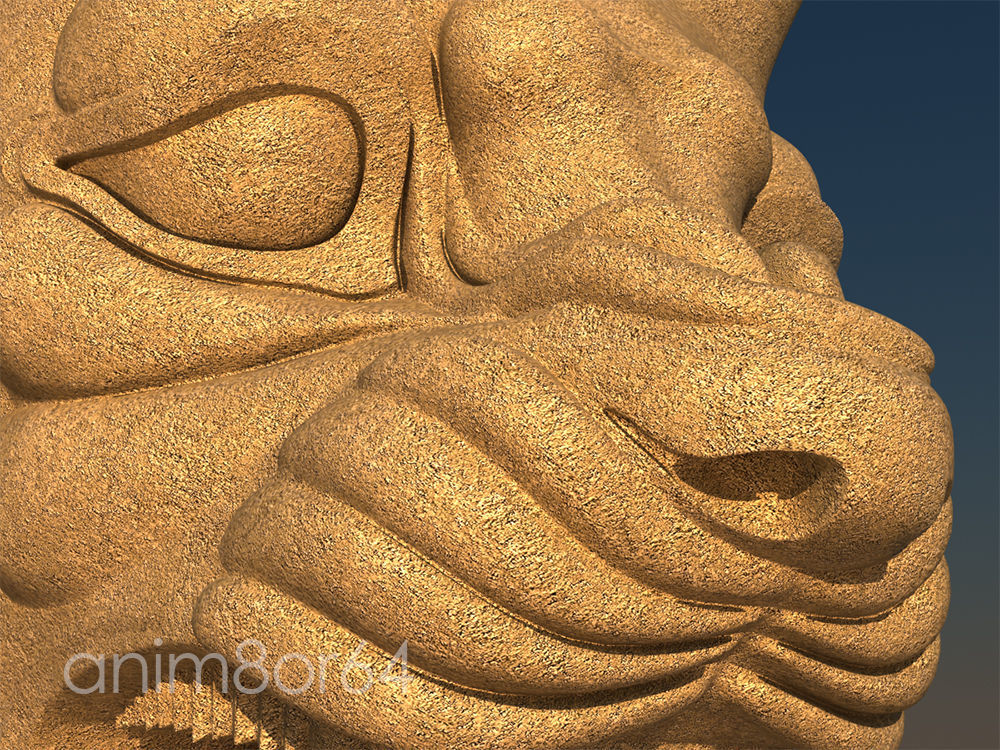 Lion capital persepolise 3D model_16