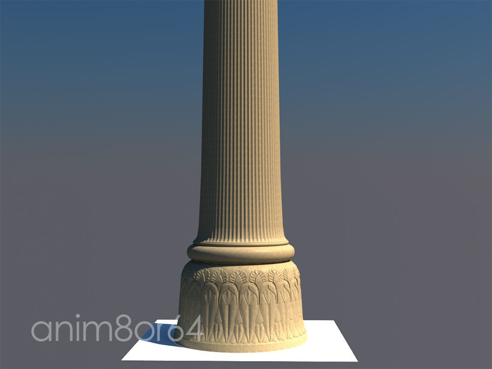 Lion capital persepolise 3D model_11