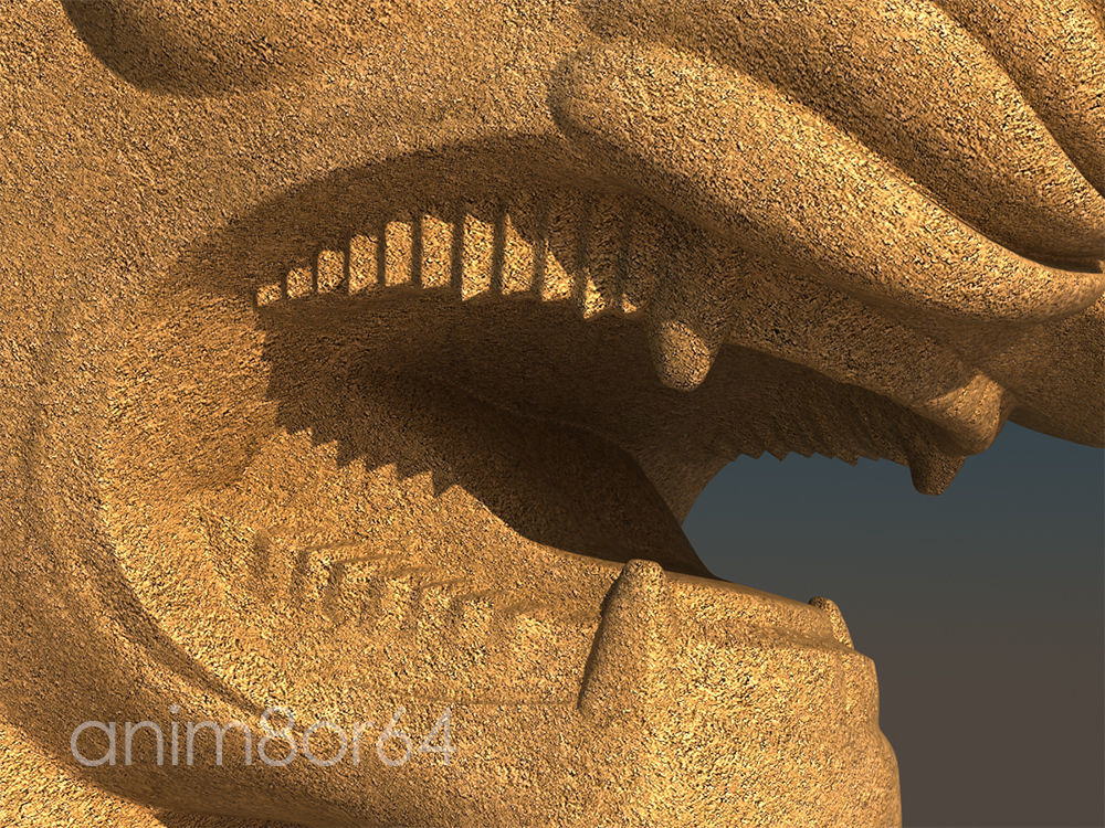 Lion capital persepolise 3D model_15
