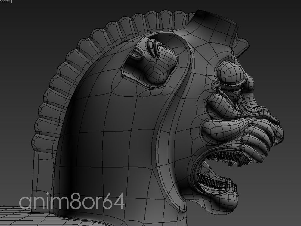 Lion capital persepolise 3D model_20