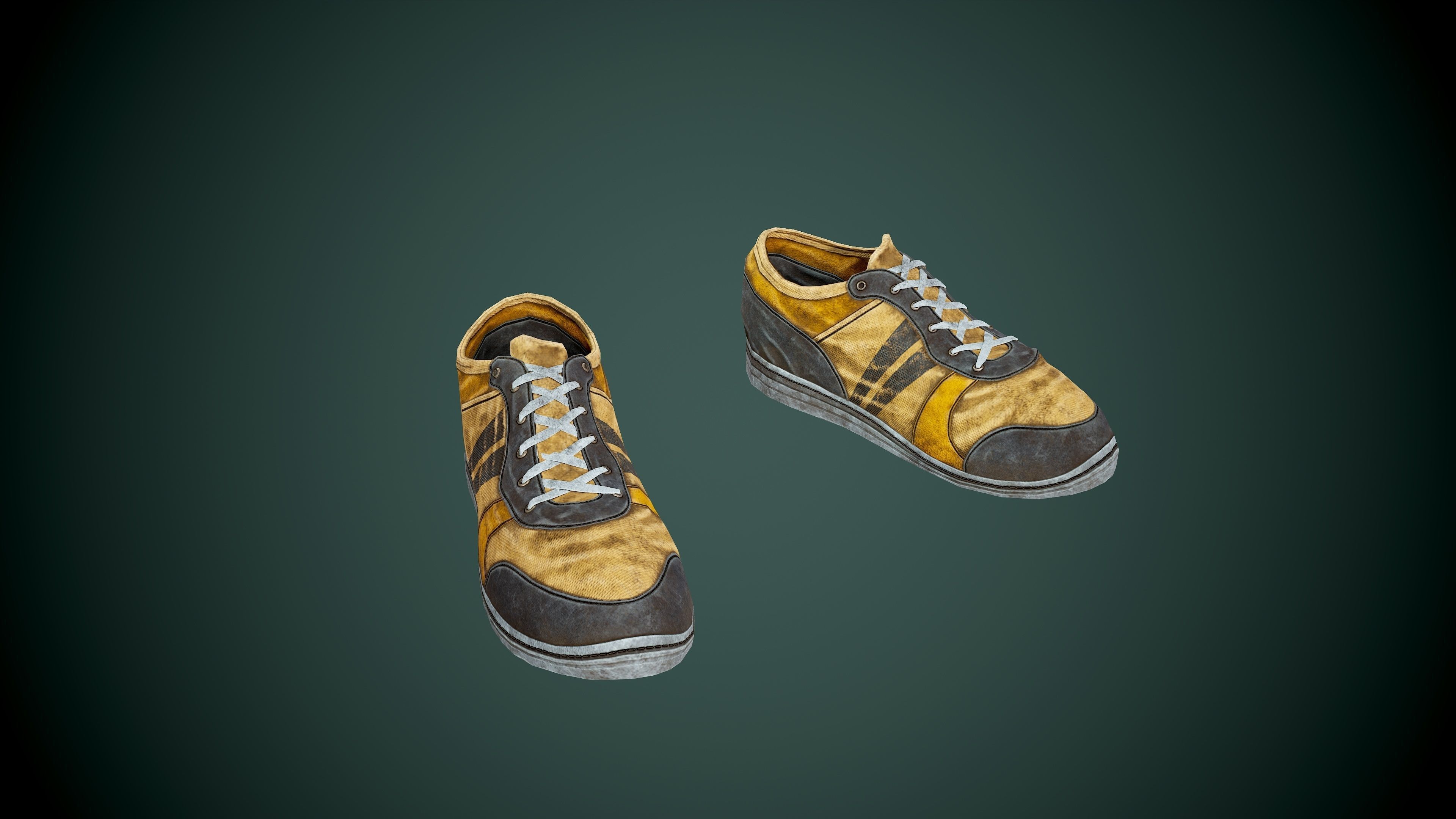 Shoes low poly sneakers Low-poly 3D model_6