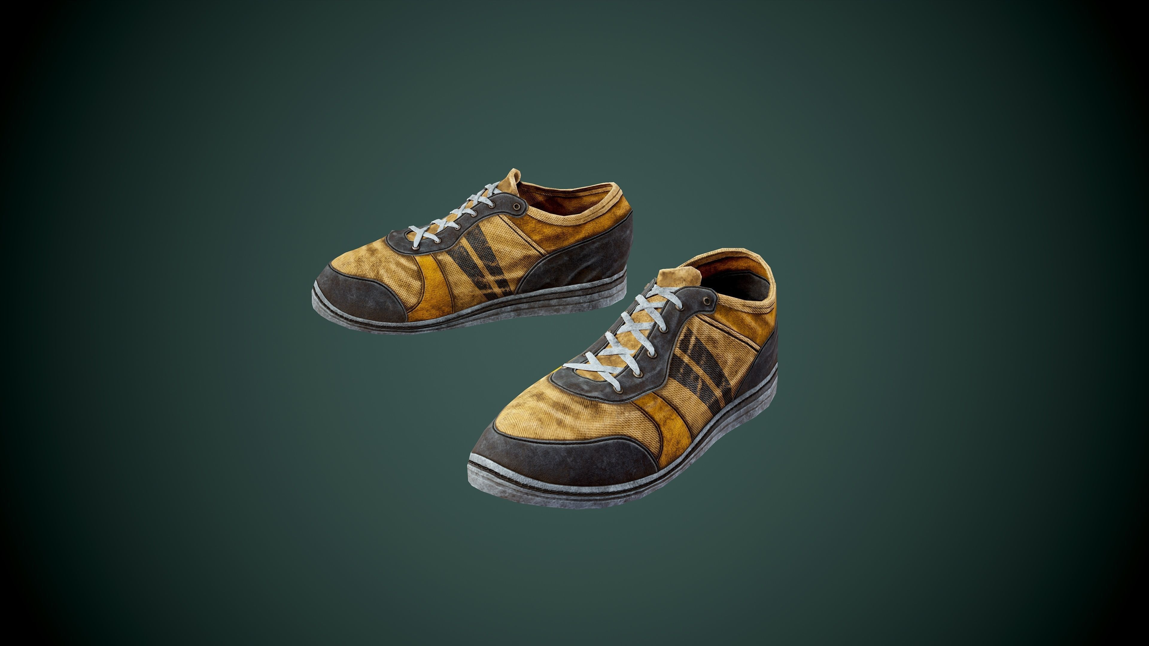Shoes low poly sneakers Low-poly 3D model_8