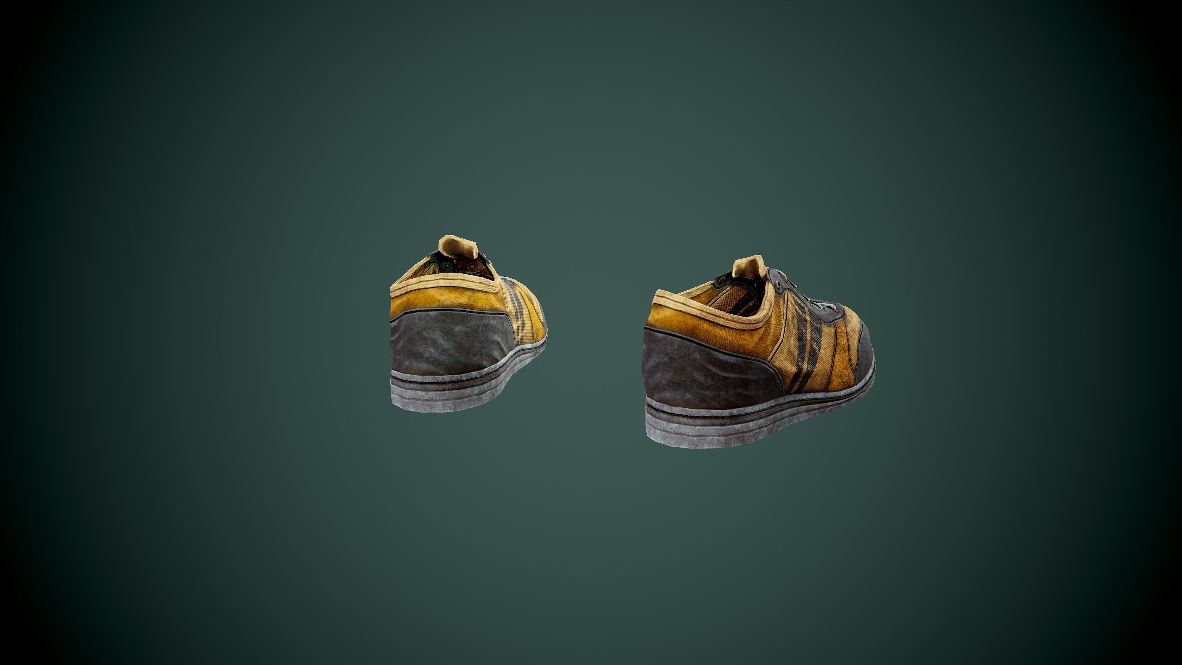 Shoes low poly sneakers Low-poly 3D model_7