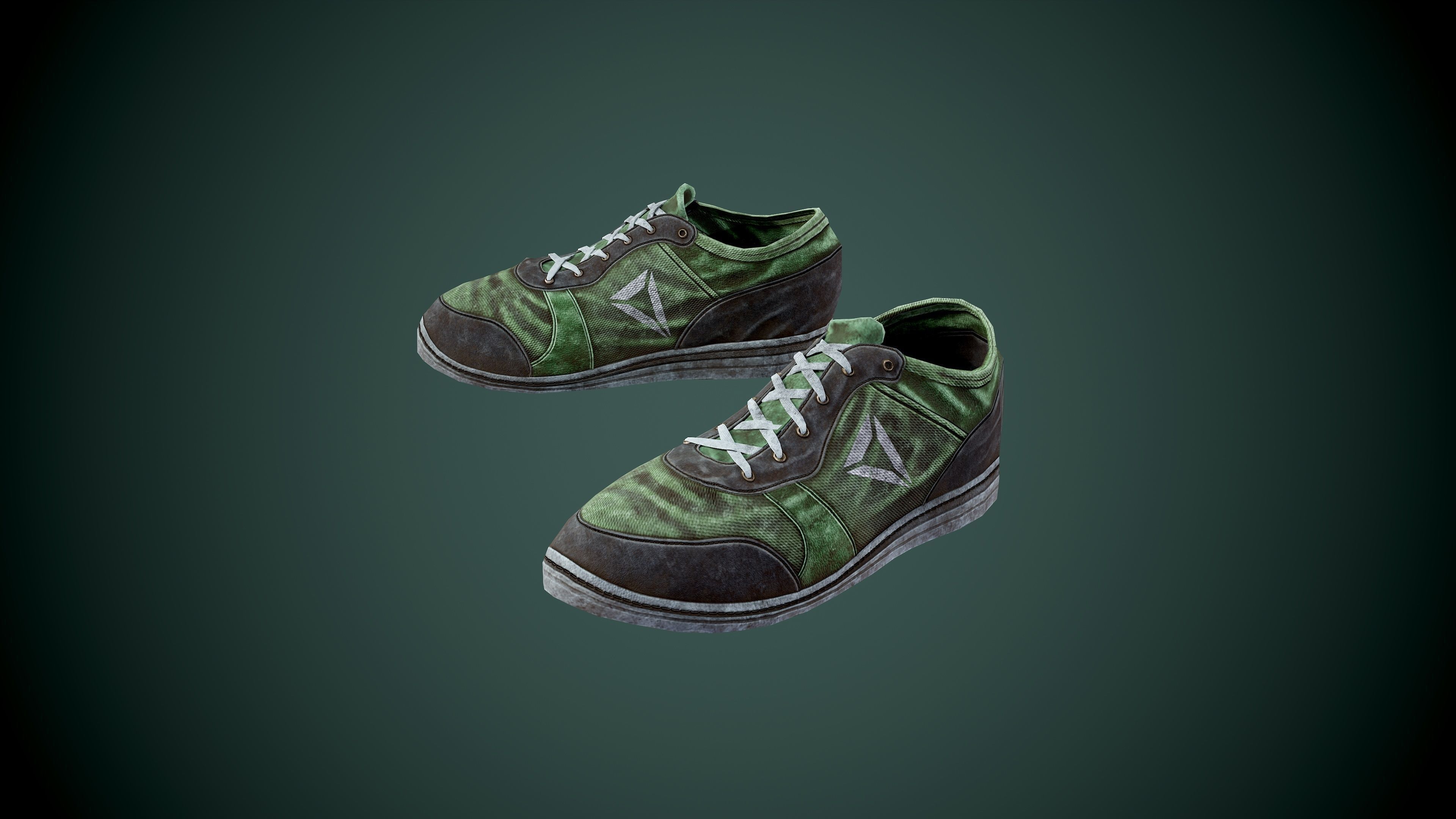 Shoes low poly sneakers Low-poly 3D model_11