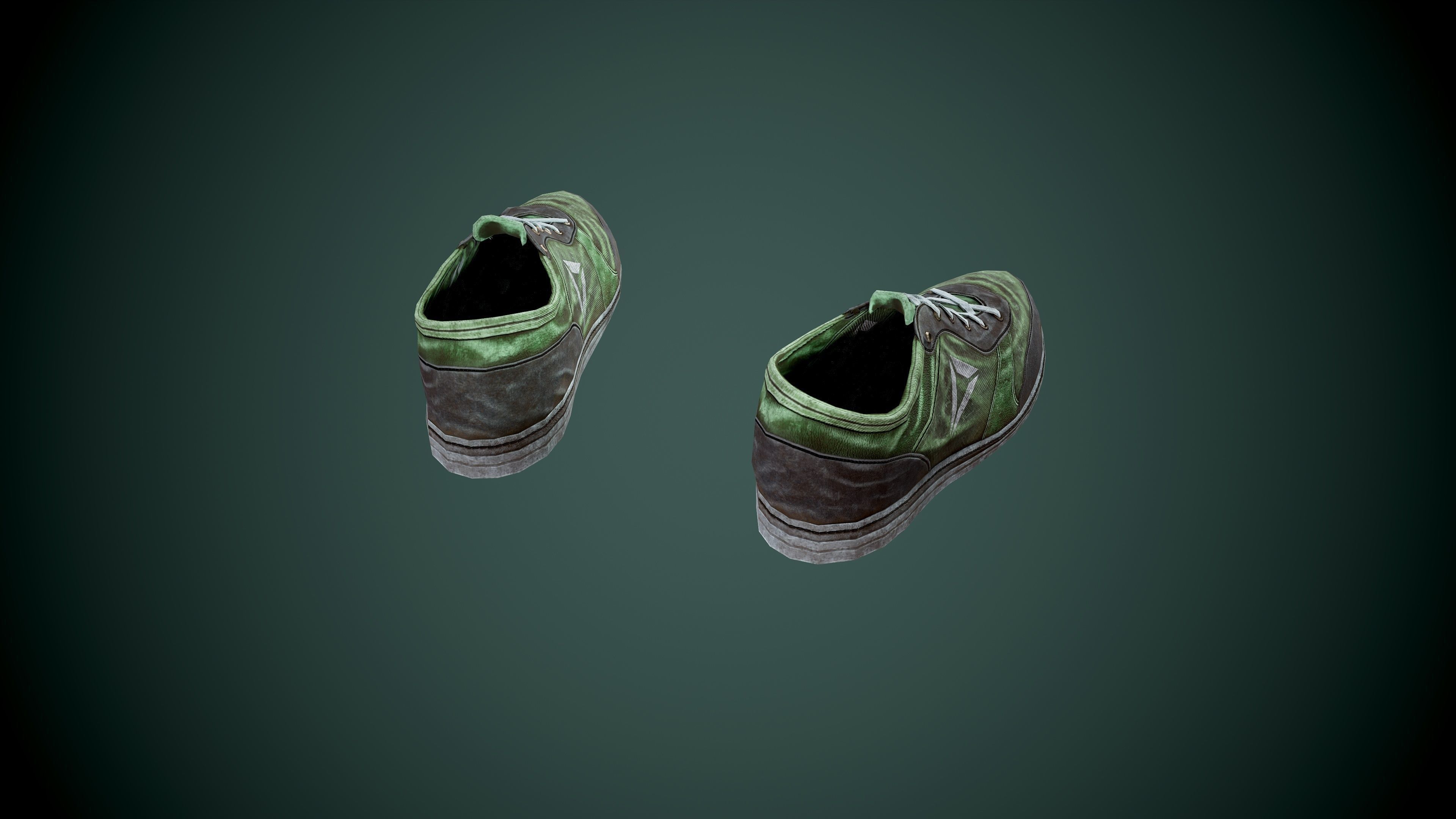 Shoes low poly sneakers Low-poly 3D model_10