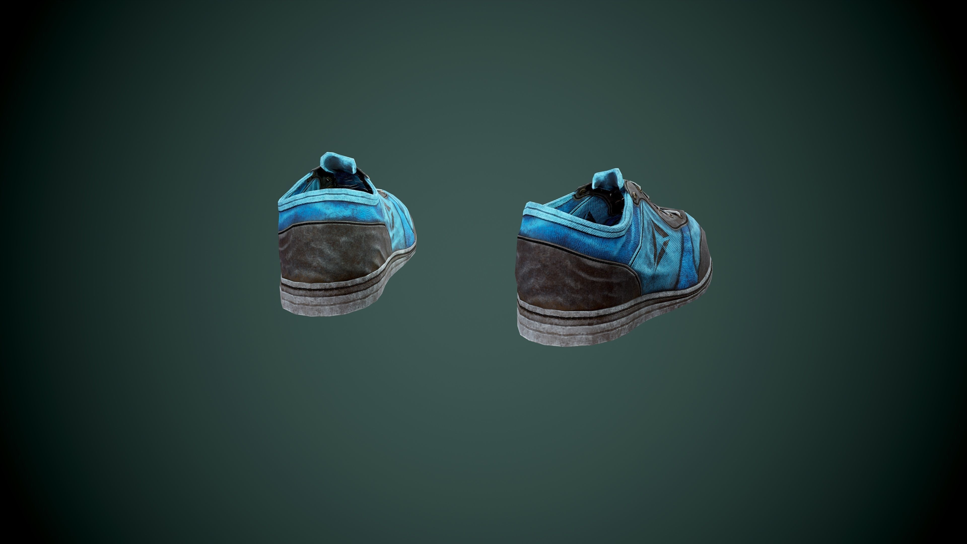 Shoes low poly sneakers Low-poly 3D model_1