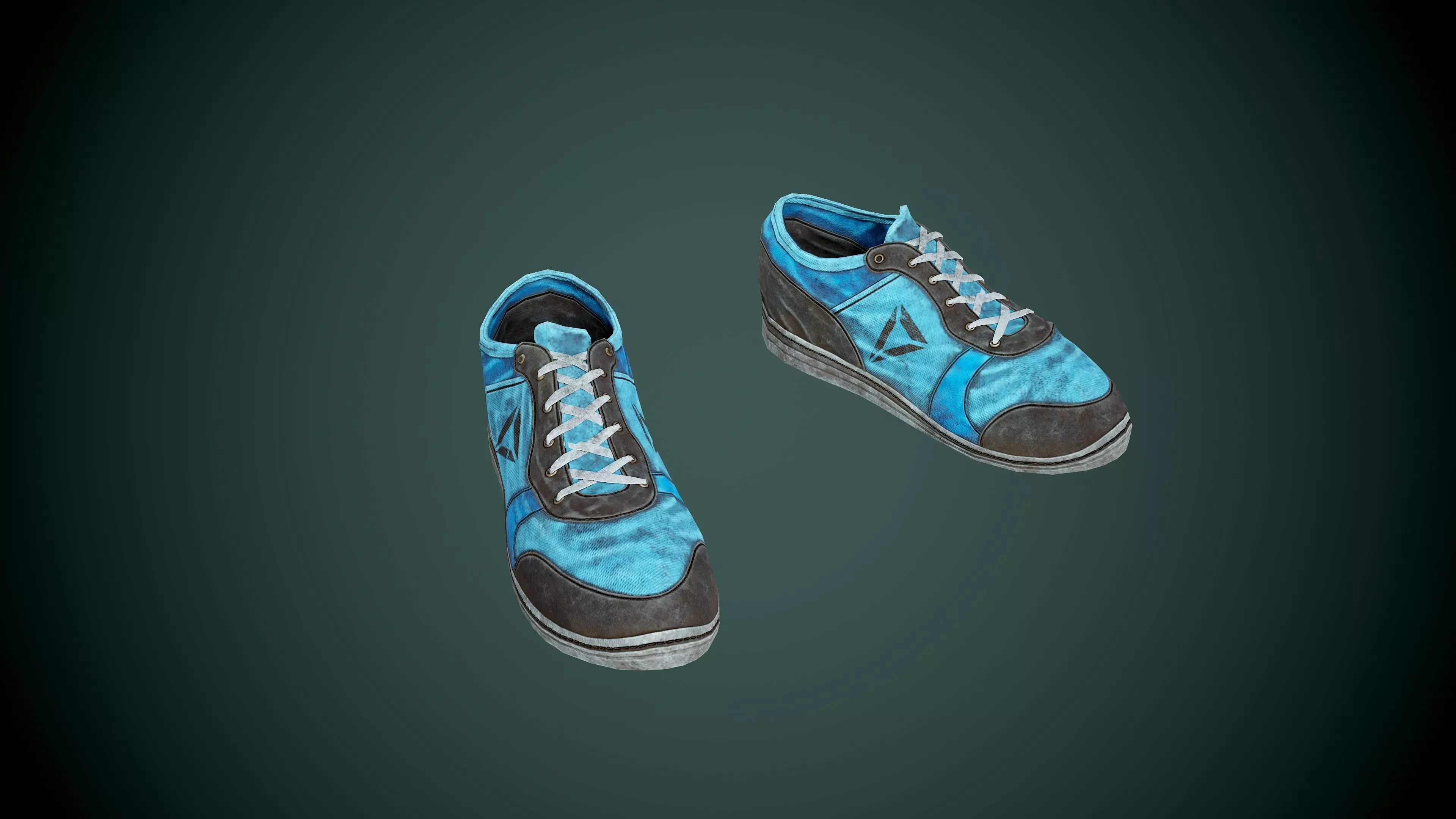 Shoes low poly sneakers Low-poly 3D model_0