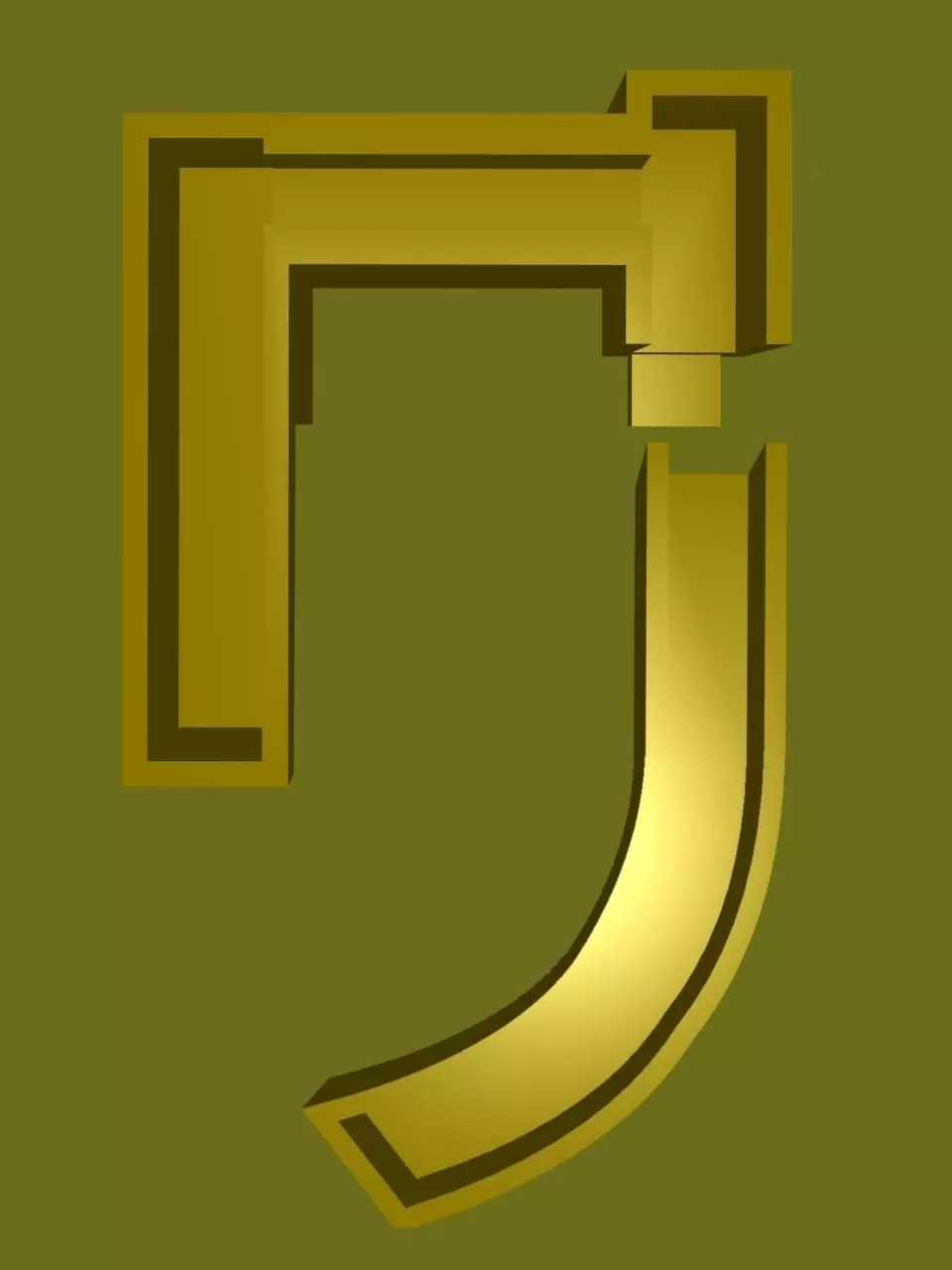 Japanese Katakana Cast Your Own Letters Easy To Cast Puzzle Fit 3D model_0