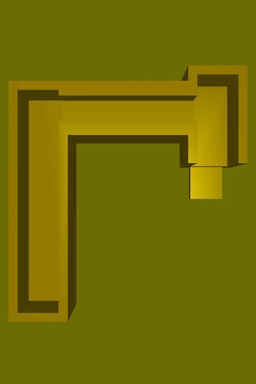 Japanese Katakana Cast Your Own Letters Easy To Cast Puzzle Fit 3D model_2