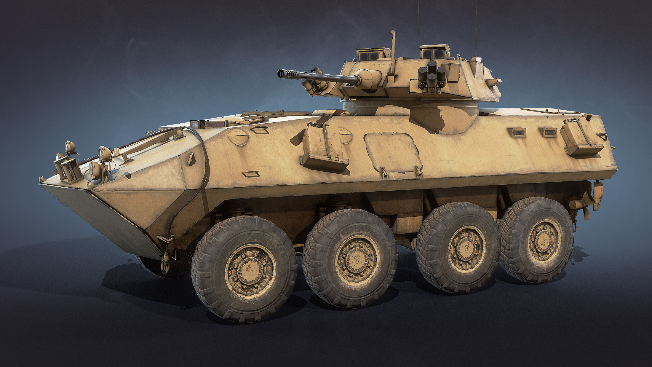 LAV-25 armoured vehicle Low-poly 3D model_2