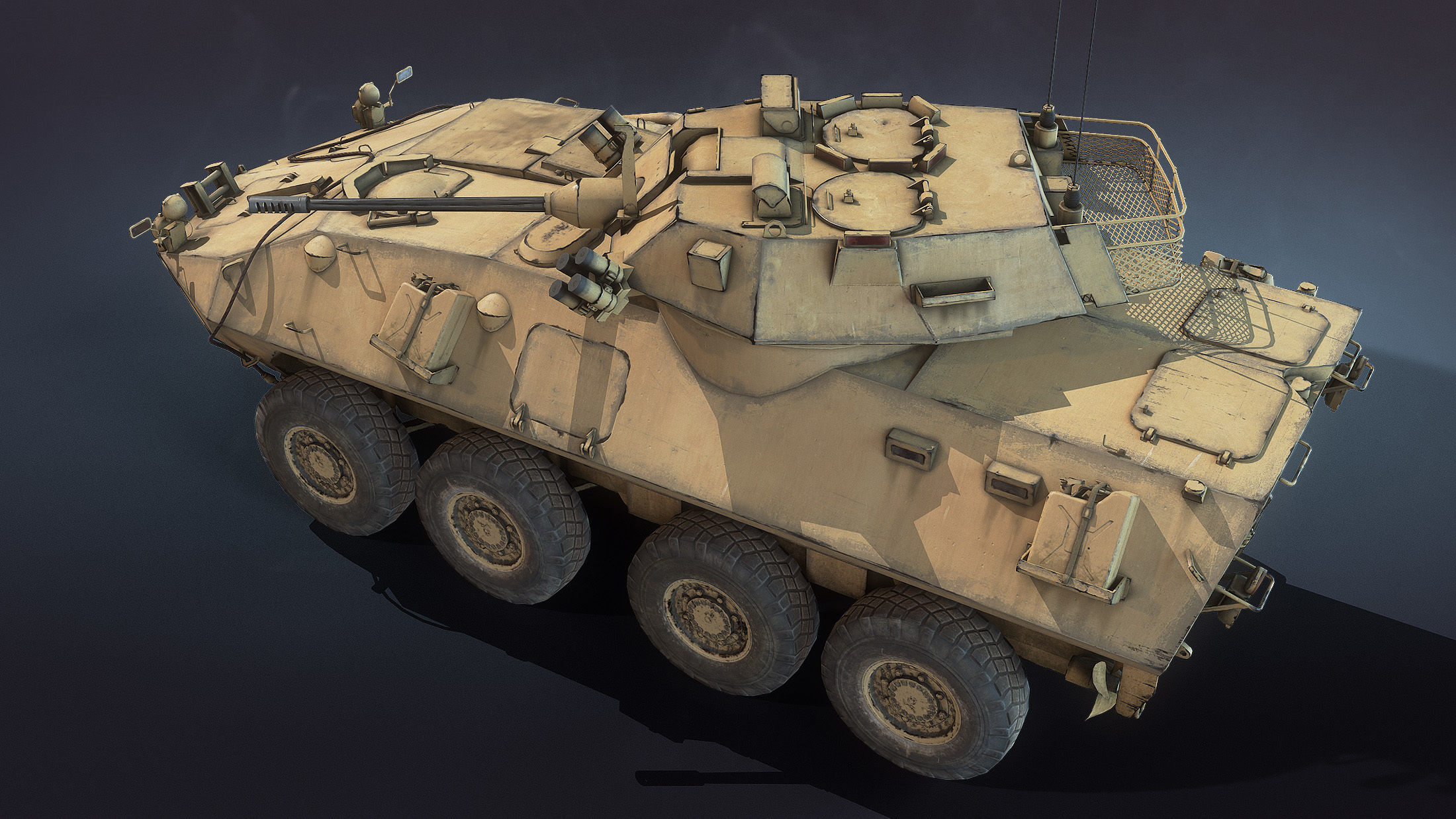 LAV-25 armoured vehicle Low-poly 3D model_4