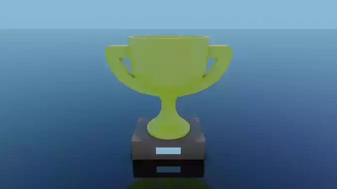 Low Poly Cup award trophy