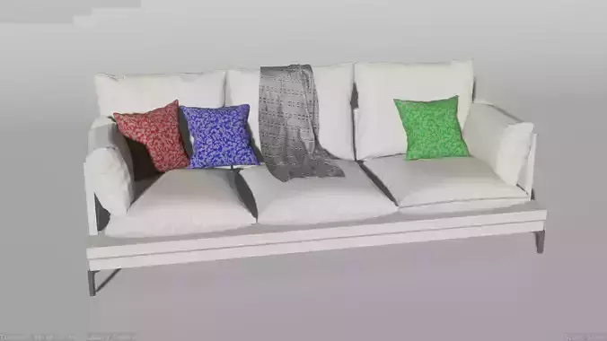counch sofa with pillows