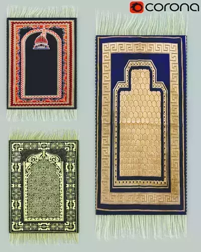 Prayer rug Free 3D model
