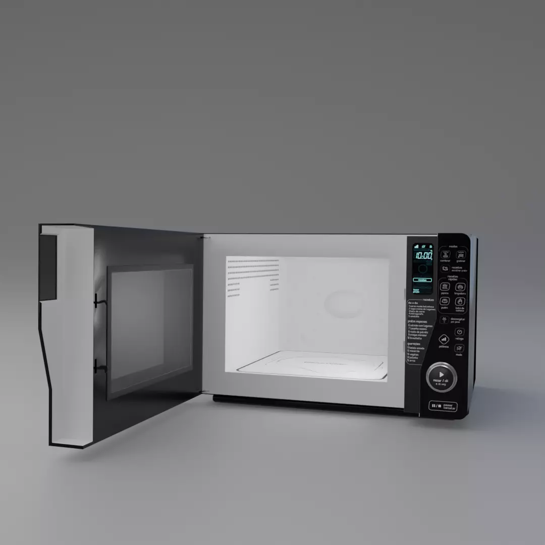 Microwave Brastemp Maxi 23L Maxi Flat with Grill 3D model_0
