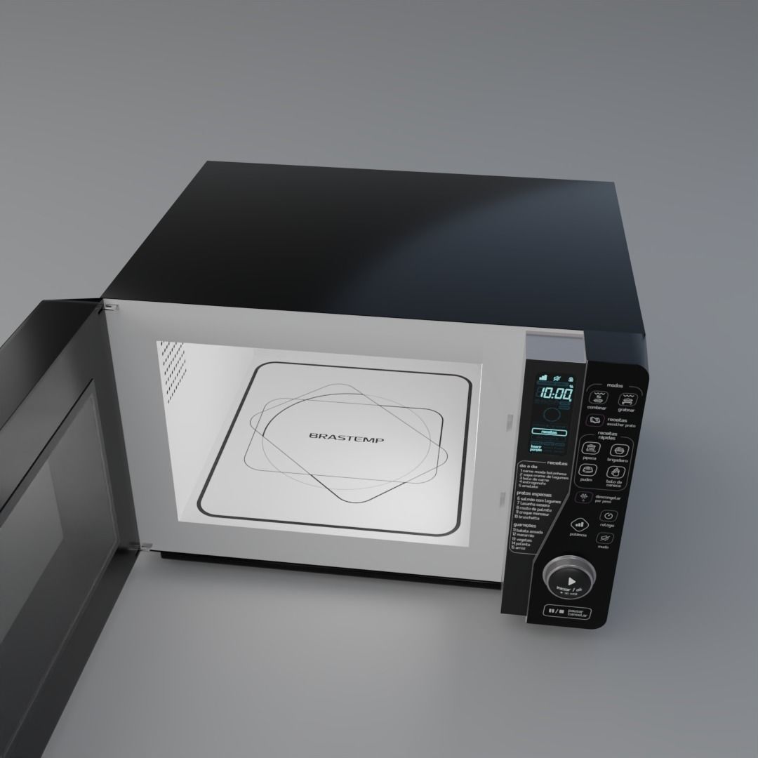 Microwave Brastemp Maxi 23L Maxi Flat with Grill 3D model_4
