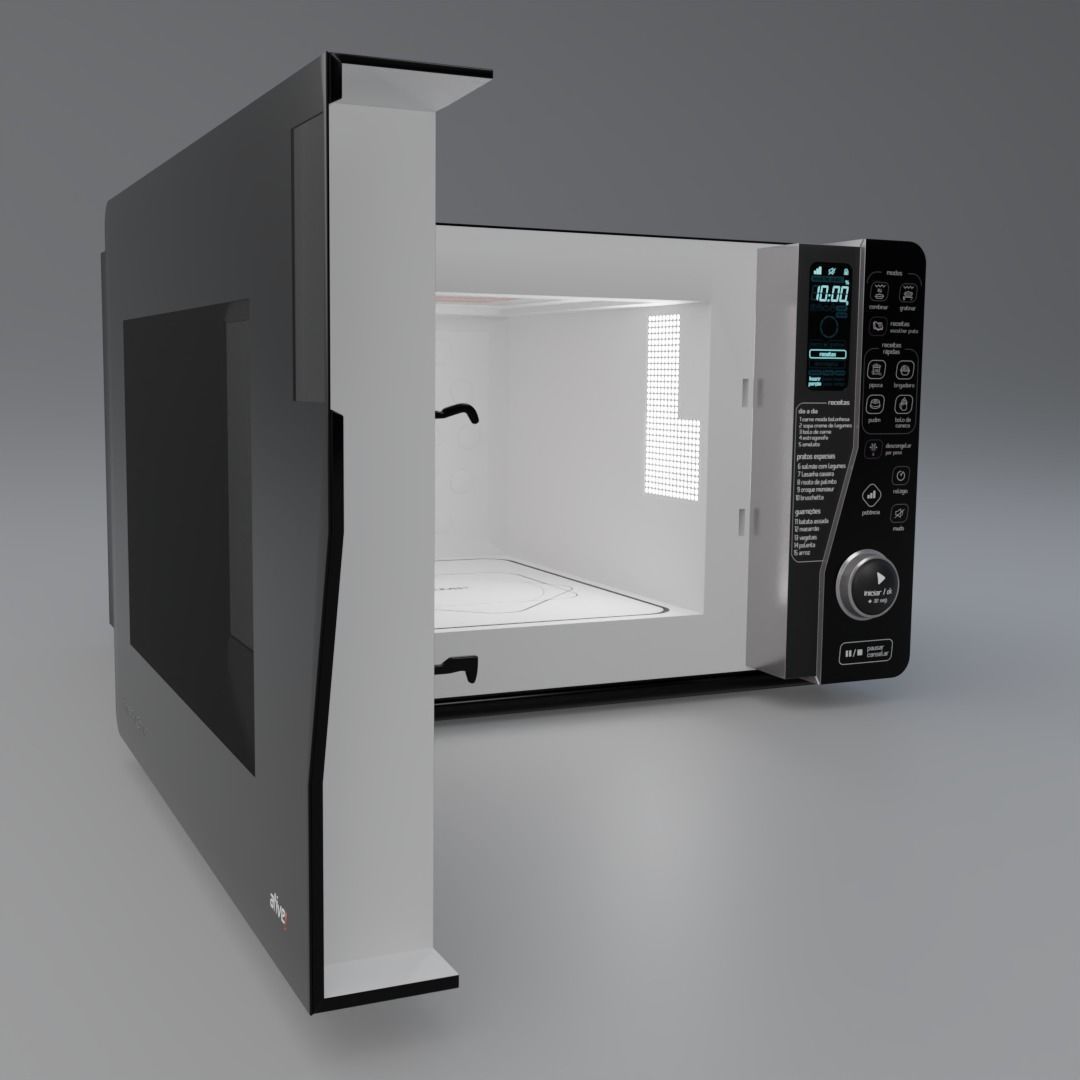 Microwave Brastemp Maxi 23L Maxi Flat with Grill 3D model_2