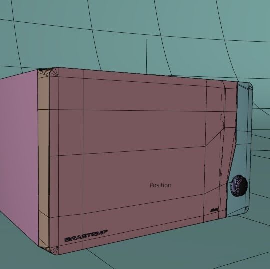 Microwave Brastemp Maxi 23L Maxi Flat with Grill 3D model_9